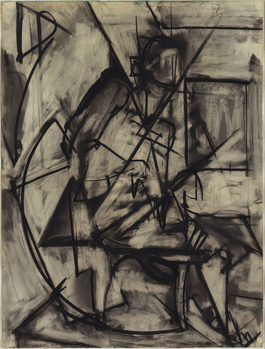Paintings by Lee Krasner: The Abstract Expressionist Pioneer Beyond Pollock - Seated Nude by Lee Krasner