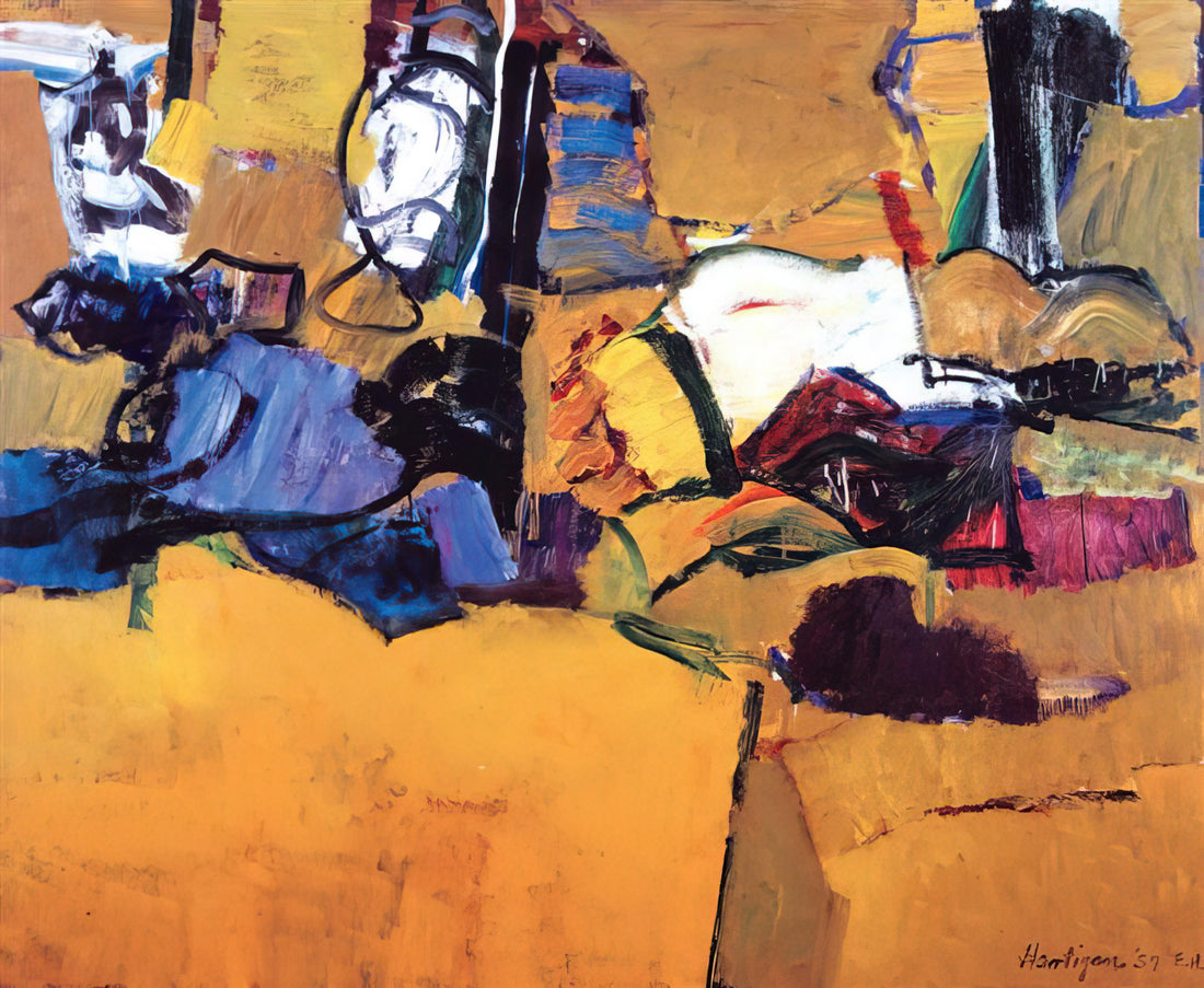 Patrick Hartigan: The Australian Artist's Journey Through Figuration and Abstraction - NEW ENGLAND OCTOBER 1957 1957 by Grace Hartigan