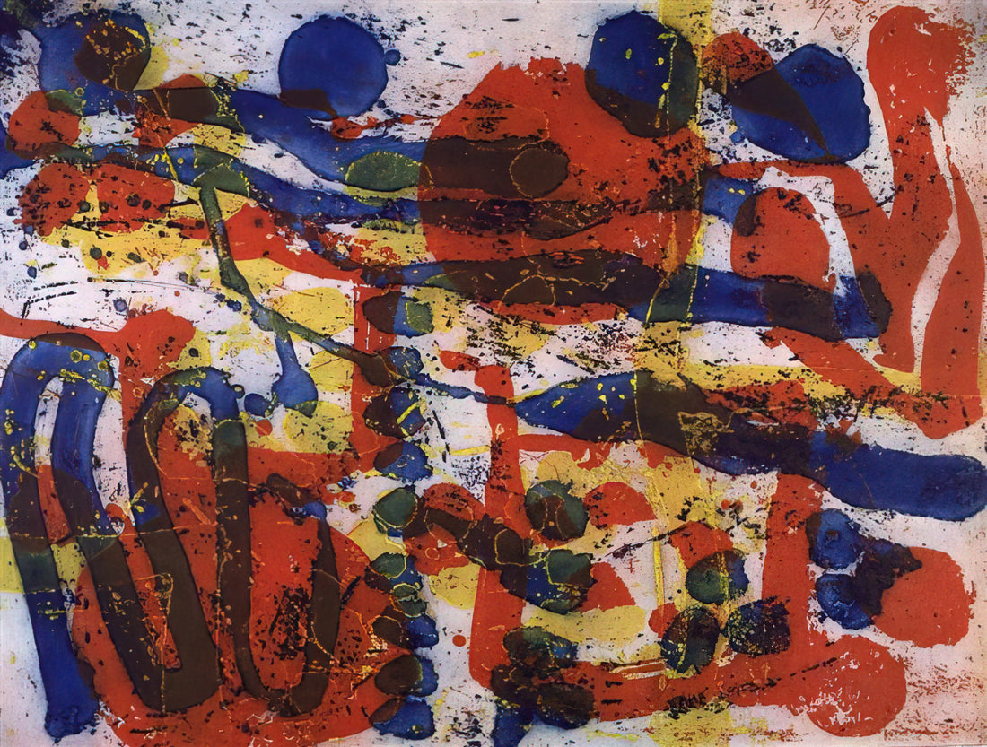 Patrick Heron Prints: A Journey Through Color, Light, and Abstract Expression - Untitled From The Brushwork Series - 1999 by Patrick Heron