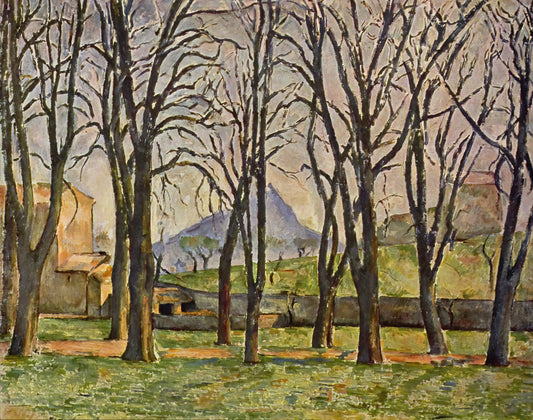 Paul Cézanne Prints: The Bridge Between Impressionism and Modern Art - Chestnut Trees at the Jas de Bouffan by Paul Cézanne