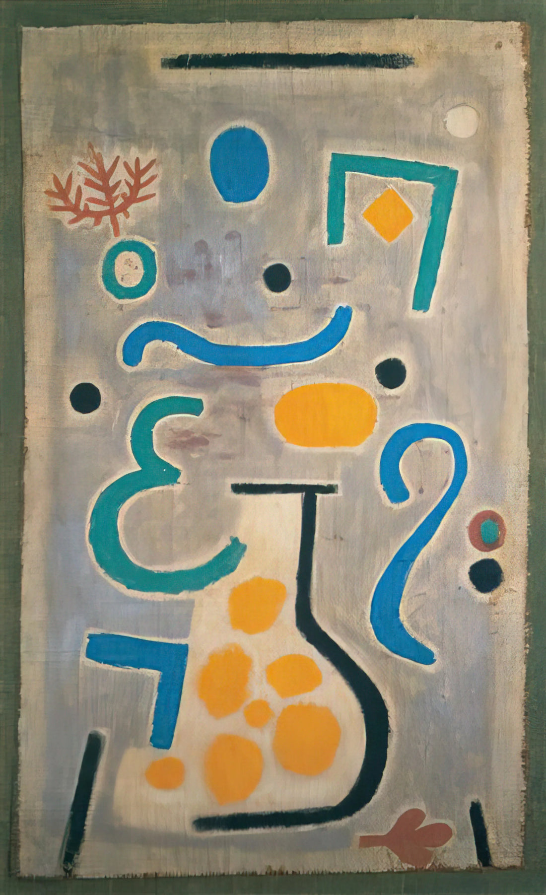 Paul Klee Artwork: A Journey Through the Abstract Imagination of a Modern Master - THE VASE 1938 by Paul Klee