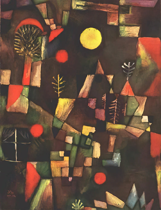 Paul Klee Complete Works: A Journey Through the Artist's Visionary Universe - FULL MOON 1919 by Paul Klee