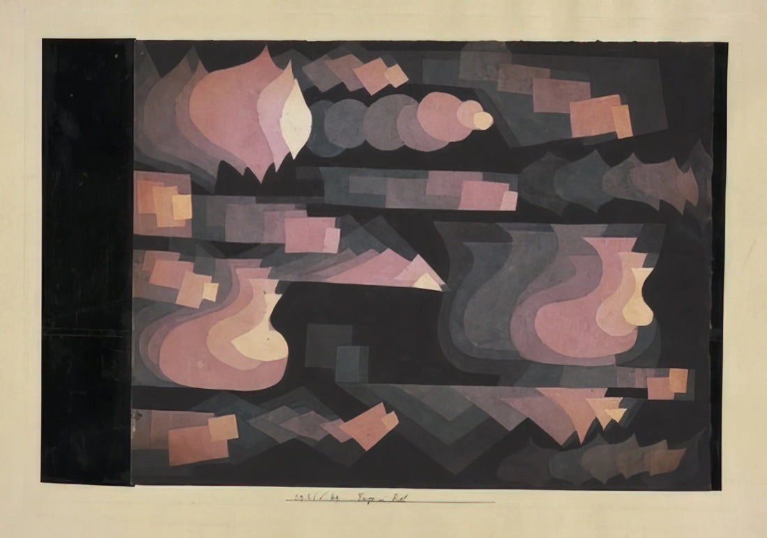 Paul Klee Desenio: Decoding the Master's Drawings and Their Artistic Legacy - ADD IN RED 1921 by Paul Klee