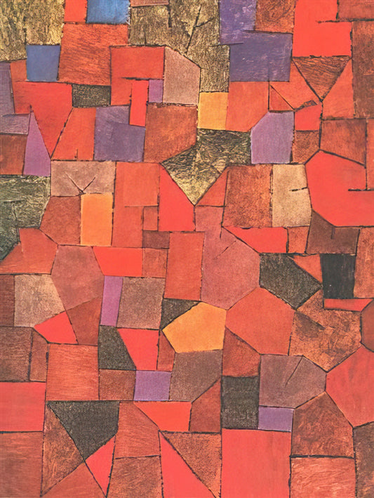 Paul Klee Drawings: A Portal to the Unconscious in Line and Form - MOUNTAIN VILLAGE AUTUMNAL 1934 by Paul Klee