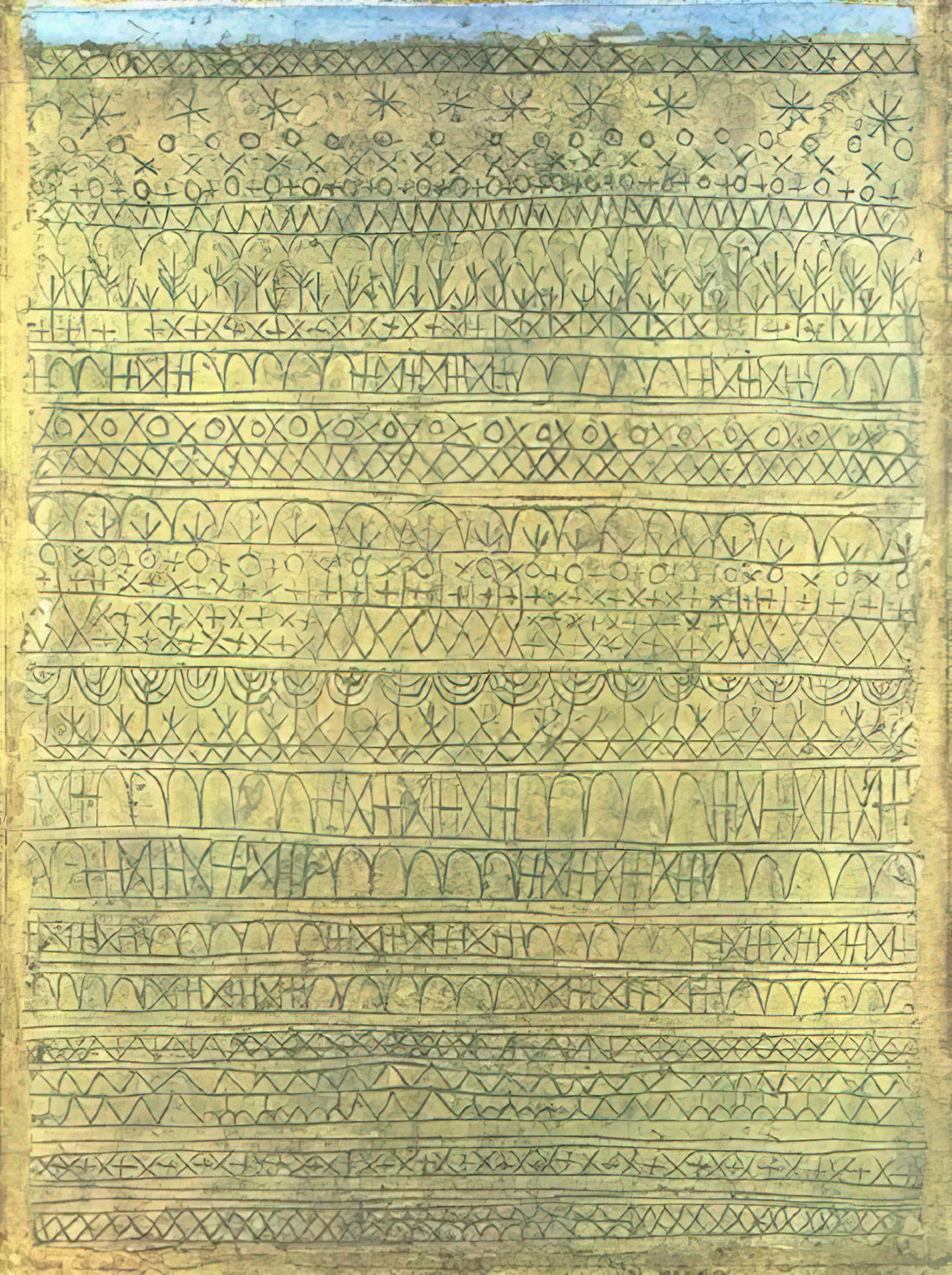 Paul Klee Prints for Sale: A Curator's Guide to Collecting the Master of Color and Line - PASTORAL RHYTHMS 1927 by Paul Klee