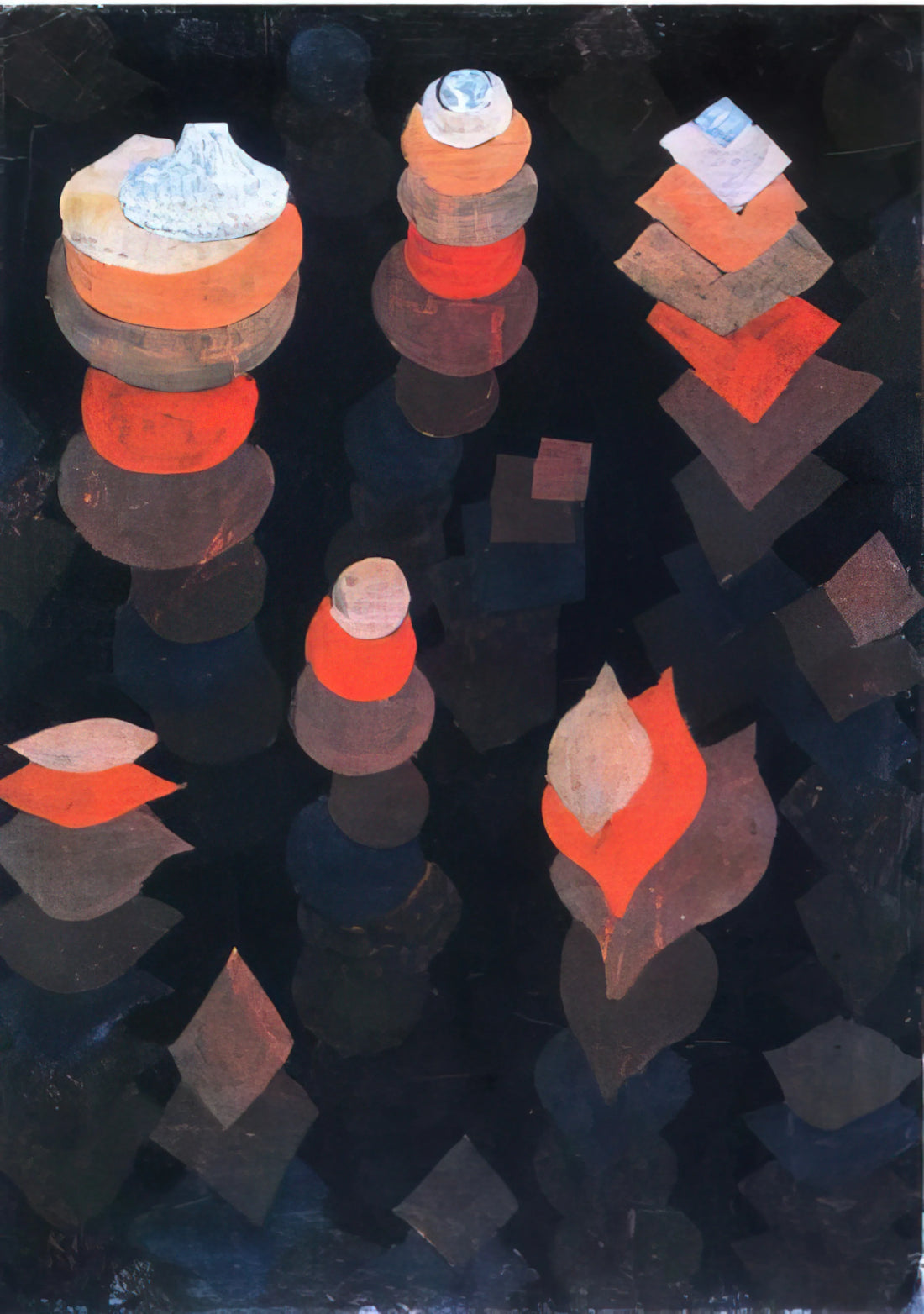 Paul Klee: The Master of Line, Color, and Whimsical Abstraction - GROWTH OF THE NIGHT PLANTS 1922 by Paul Klee