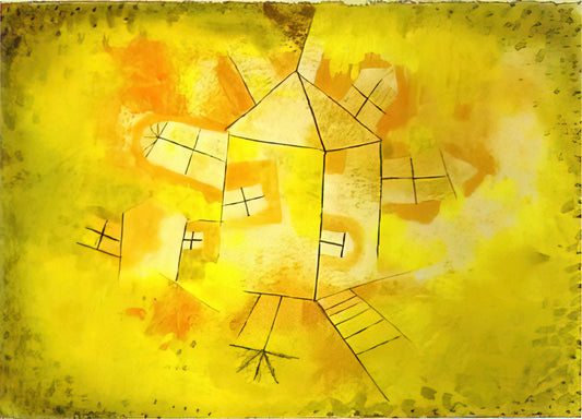 Paul Klee's Art: A Journey Through Symbolism, Color, and Modernist Innovation - REVOLVING HOUSE 1921 by Paul Klee