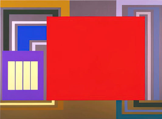 Peter Halley Brushed Aluminum Print: A Modernist Icon in Contemporary Art - Power User - 1995 by Peter Halley