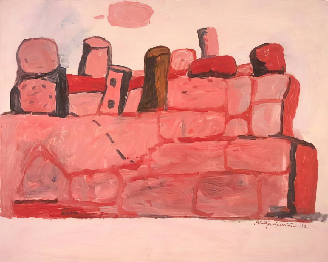 Philip Guston Canvas: The Raw Power and Poetic Tension of a Modern Master - CERVETERI 1972 by Philip Guston