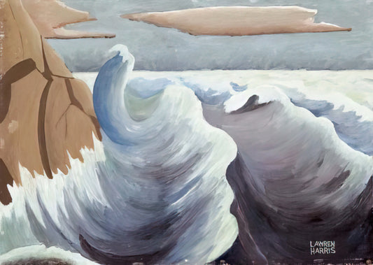 Pic Island Harris: The Iconic Canadian Landscape Through Lawren Harris's Vision - Shoreline - Art Nouveau Modern by Lawren Harris
