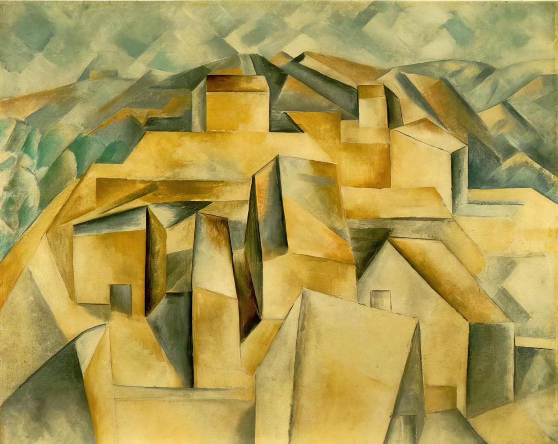 Picasso 1932 Paintings: The Year of Marie-Thérèse and Artistic Metamorphosis - Houses on the hill by Pablo Picasso