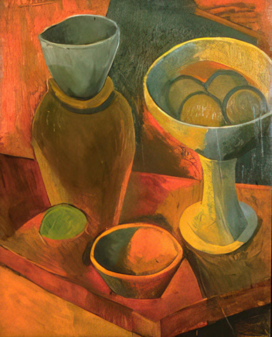 Picasso Harlequin Print: A Collector's Guide to the Iconic Motif - Jug and fruit dish by Pablo Picasso