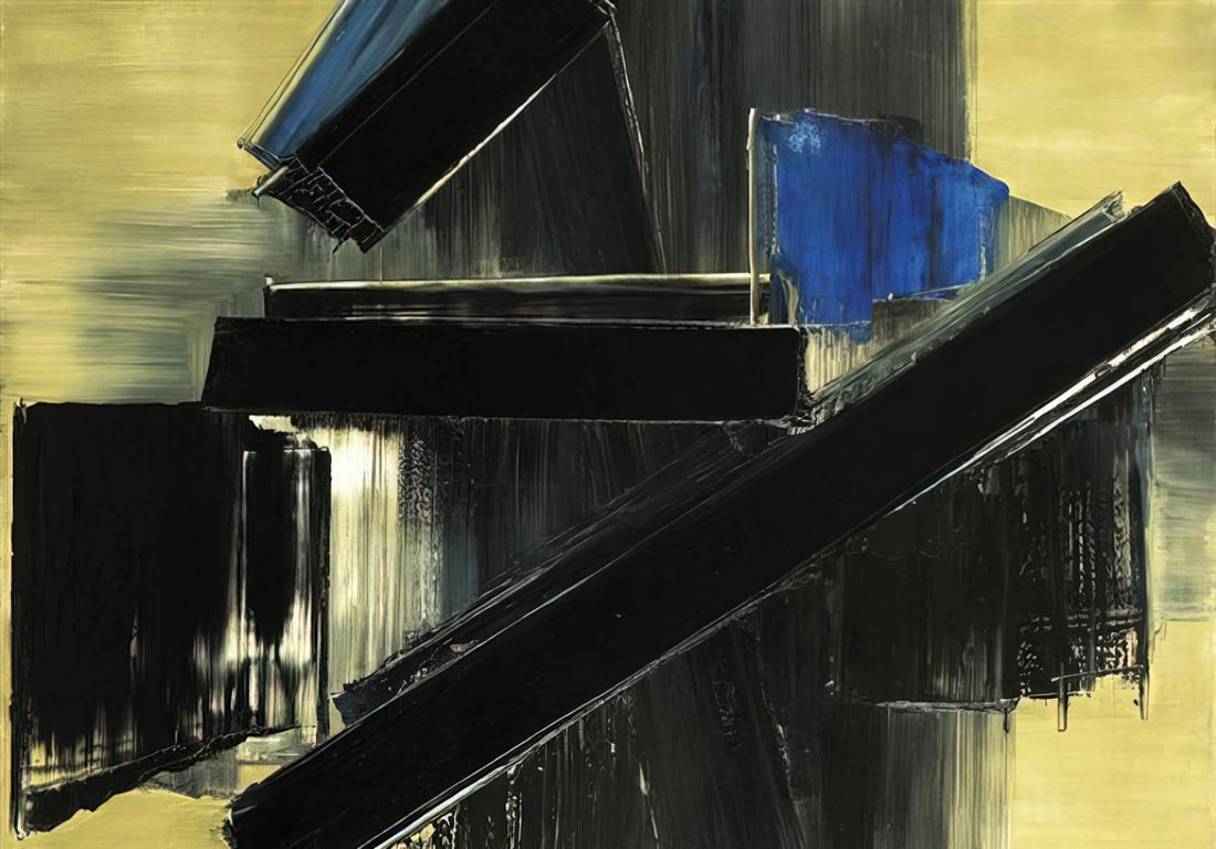 Pierre Soulages Prints: Exploring the Master of Outrenoir in Reproductions - Peinture 21 Juillet 1958 - 1958 by Pierre Soulages