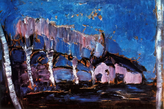 Piet Mondrian Original Paintings: A Collector's Guide to His Revolutionary Art - Evening landscape by Piet Mondrian