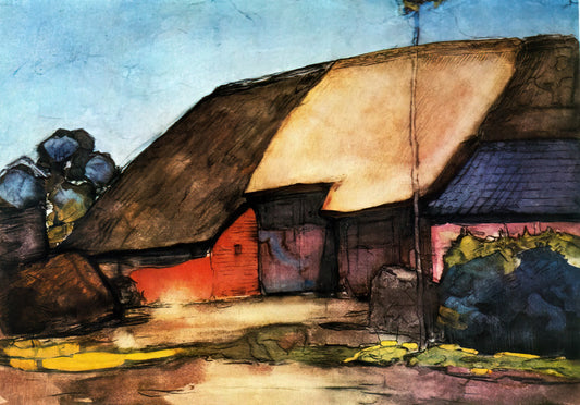 Piet Mondrian Posters & Prints: A Guide to Modernist Geometry and Timeless Design - Small farm on Nistelrode by Piet Mondrian