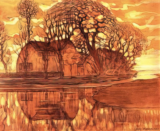 Piet Mondrian Still Life: The Hidden Roots of an Abstract Pioneer - Farm at Duivendrecht by Piet Mondrian