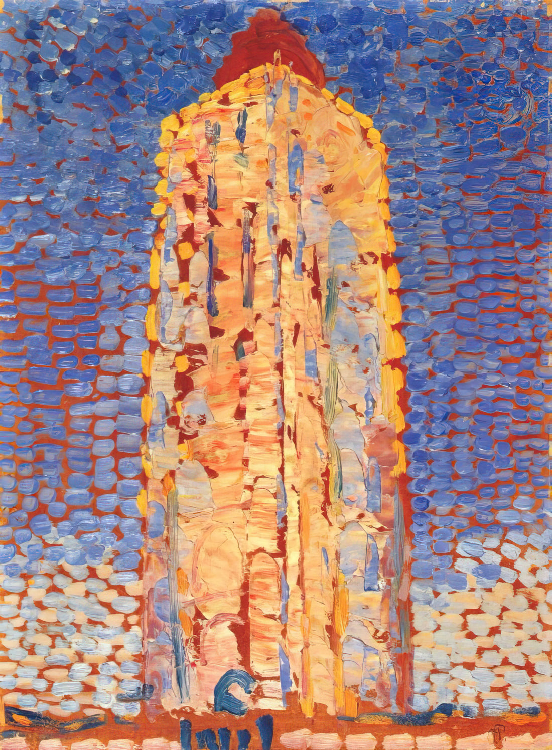 Piet Mondrian and Modern Art: The Enduring Legacy of De Stijl - Lighthouse in Westkapelle by Piet Mondrian