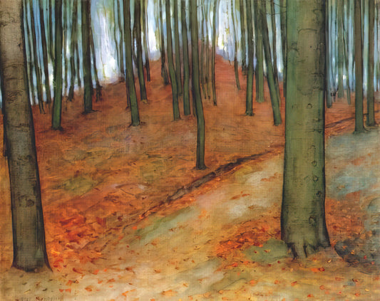 Piet Mondrian at MoMA: The Evolution of an Abstract Visionary - Wood with Beech Trees by Piet Mondrian