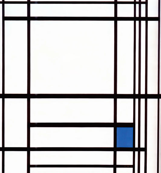 Piet Mondrian's Most Famous Painting: A Definitive Guide to Composition with Red, Blue, and Yellow - Composition with Blue by Piet Mondrian