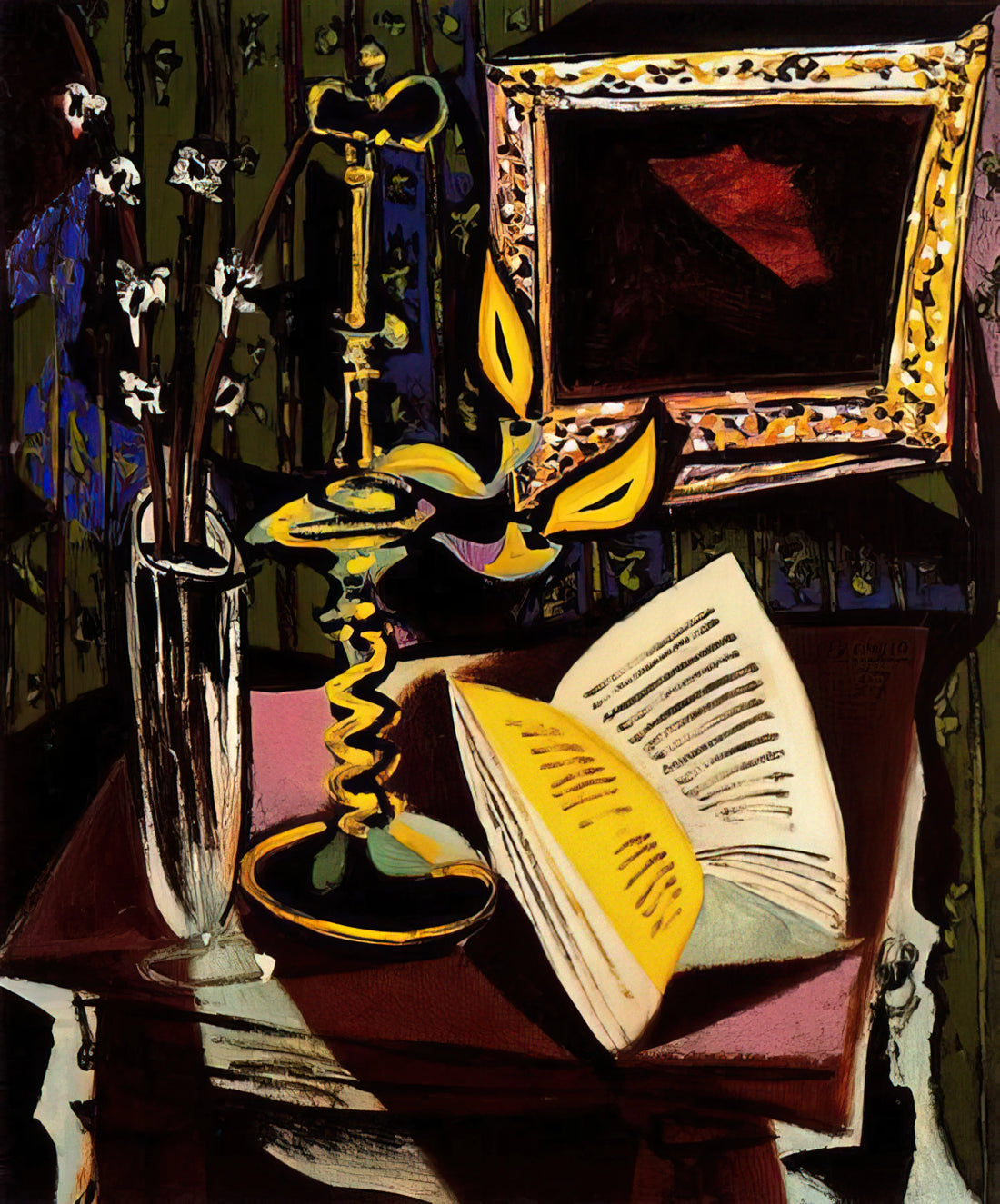 Pink Picasso: Exploring the Artist's Rosy Period and Its Lasting Influence - Still life with candlestick - 1937 by Pablo Picasso