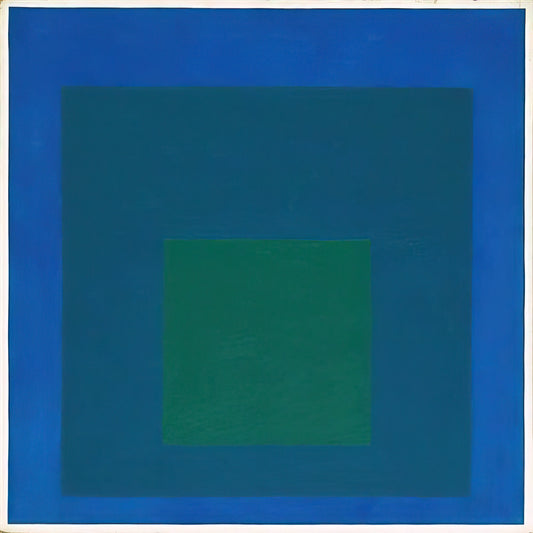 Poems and Drawings: Josef Albers' Unseen Artistic Dialogue - STUDY FOR HOMAGE TO THE SQUARE BEAMING 1963 by Josef Albers
