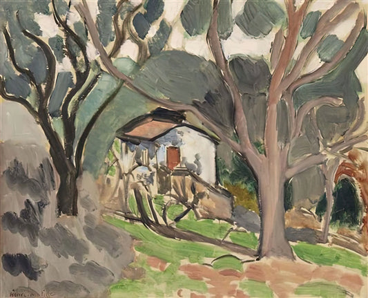 Portrait of Henri Matisse by André Derain: A Fauvist Dialogue in Color and Form - LA MAISONNETTE 1919 by Henri Matisse