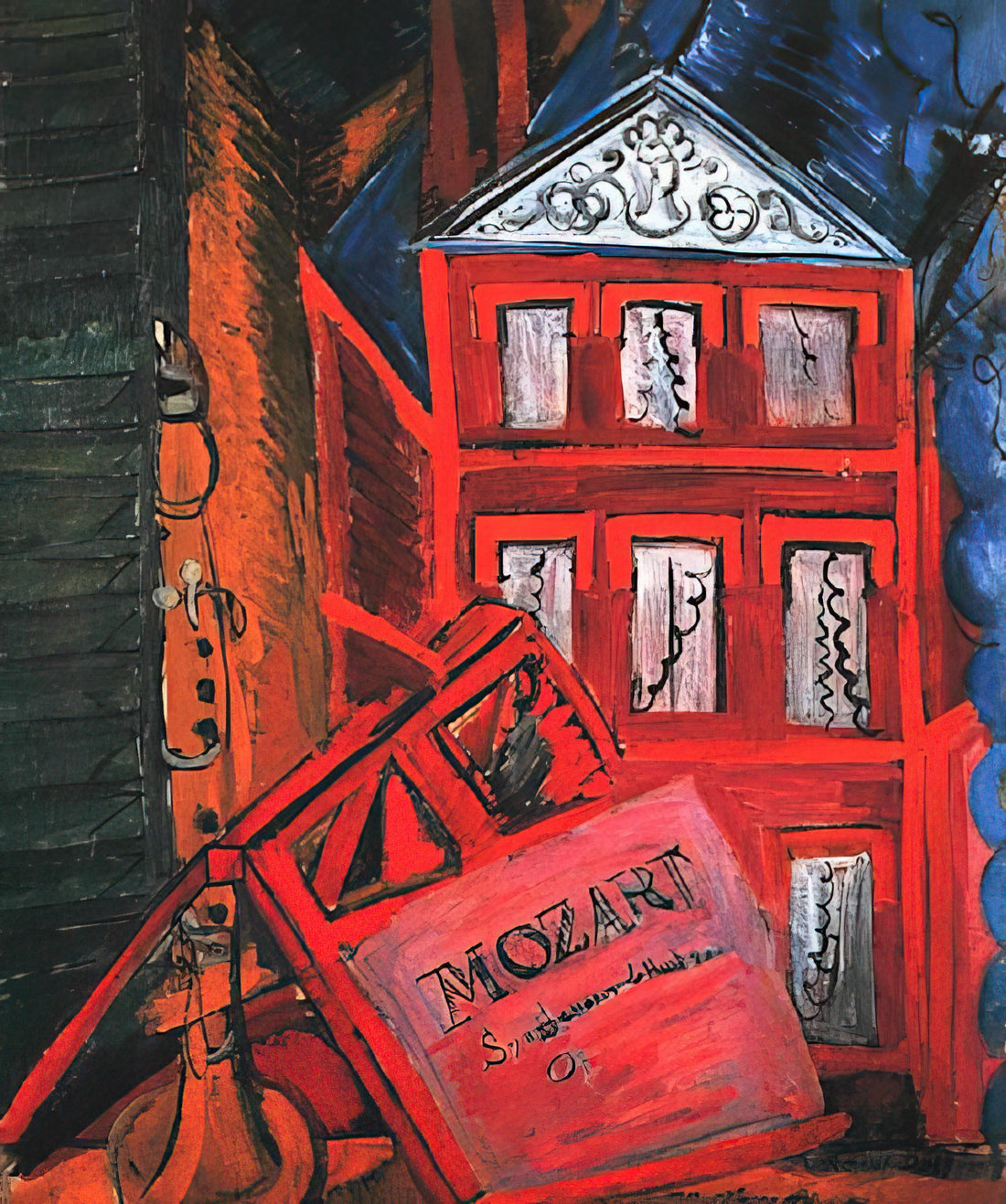 Raoul Dufy Framed Art Print: A Curator's Guide to Joyful Modernism - HOMMAGE TO MOZART 1915 by Raoul Dufy