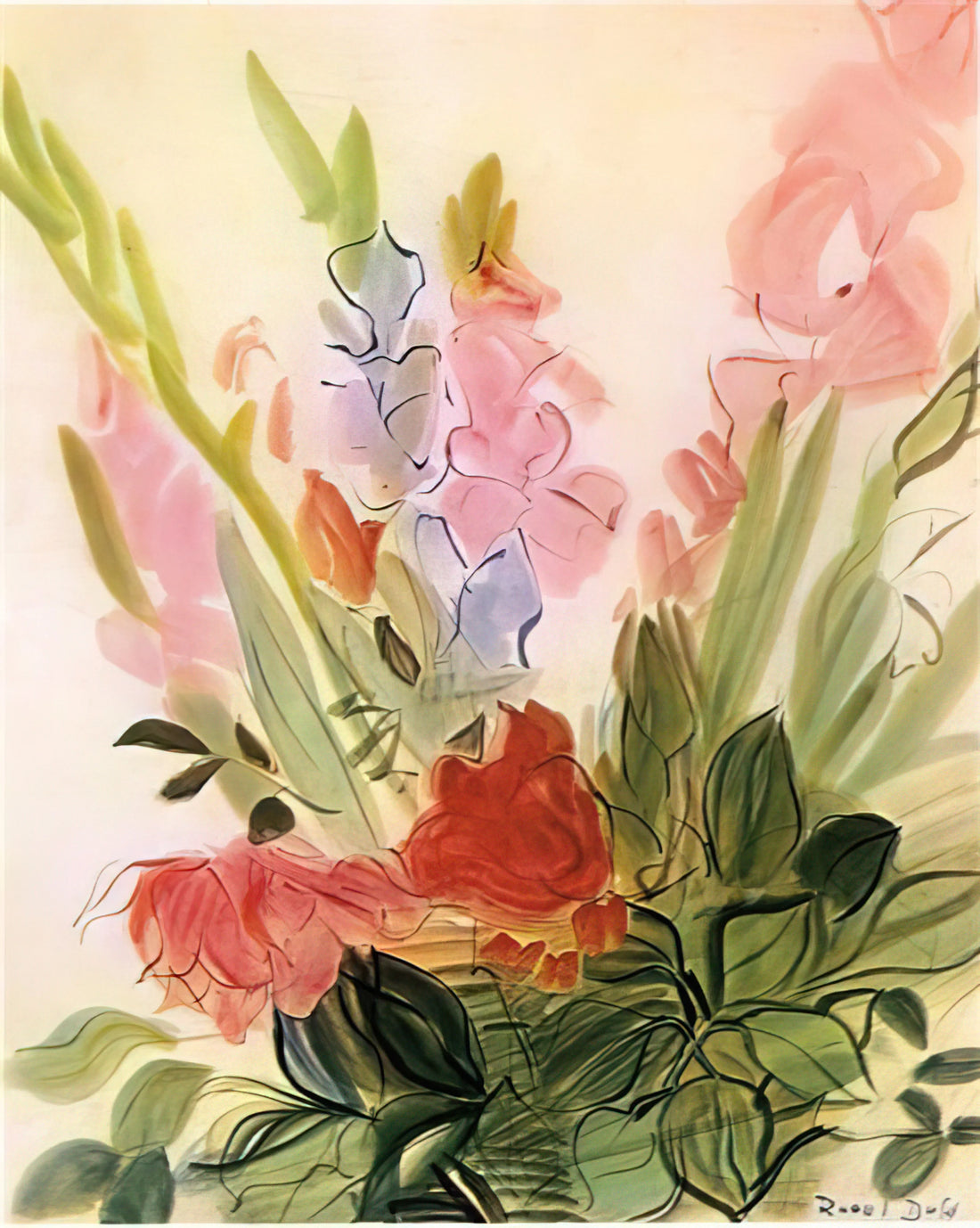 Raoul Dufy Régates: The Joy of Sailing in Modernist Color - GLADIOLI 1942 by Raoul Dufy