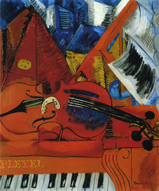 Raoul Dufy Roses: The Joyful Florals of a Fauvist Master - THE VIOLIN 1916 by Raoul Dufy