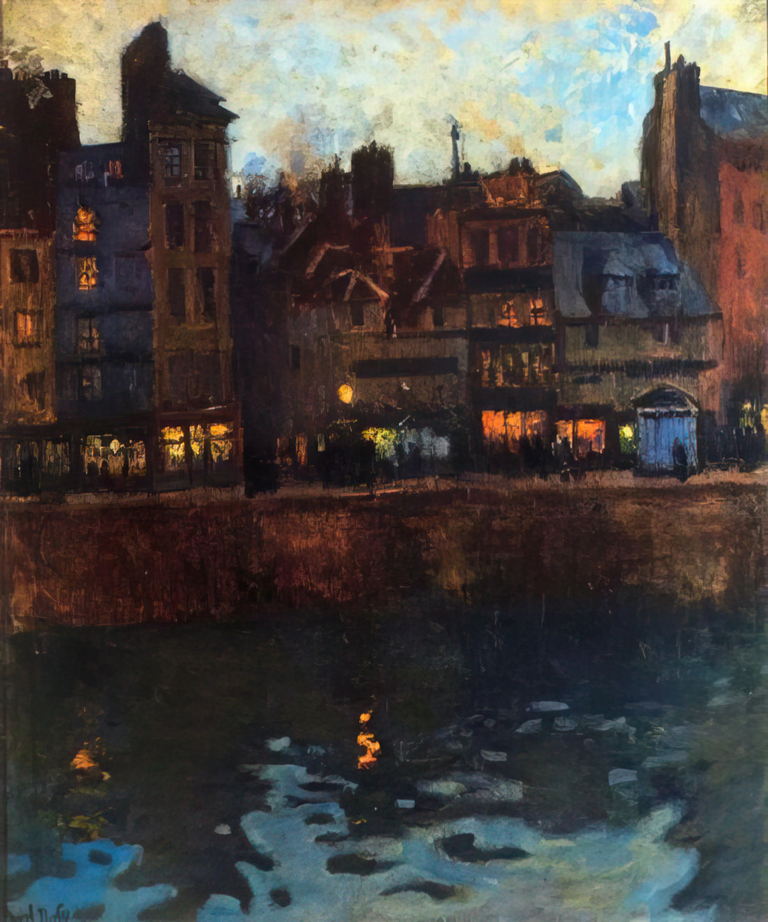 Raoul Dufy at Christie's: Exploring the Market for a Master of Color and Light - PIER OF LE HAVRE IN THE EVENING 1901 by Raoul Dufy