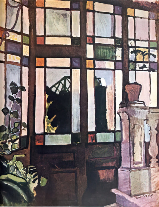 Raoul Dufy: The Joyful Modernist Who Transformed Color and Line - WINDOW WITH COLOURED GLASSES 1906 by Raoul Dufy