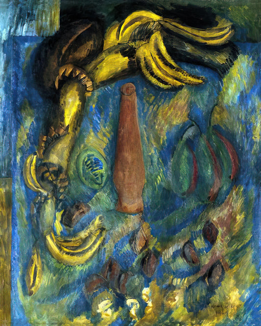 Raoul Dufy's Bay of Angels: A Radiant Vision of the French Riviera - STILL LIFE WITH BANANAS 1909 by Raoul Dufy