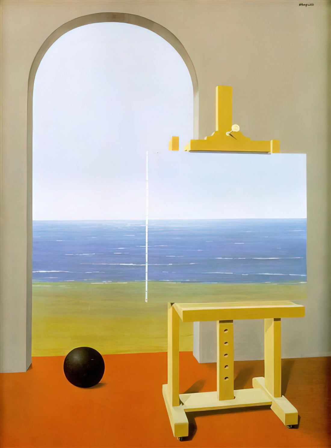 René Magritte Print: A Collector's Guide to Surrealist Masterpieces - THE HUMAN CONDITION 1935 by Rene Magritte