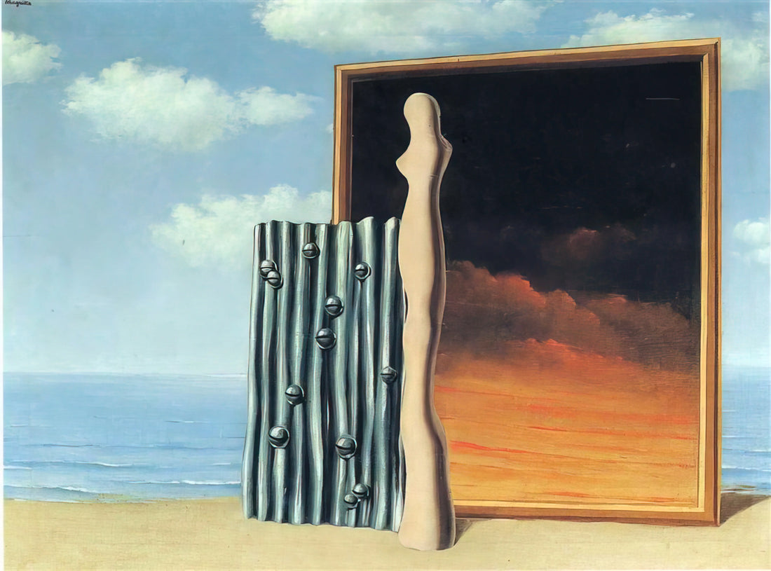 René Magritte and the Social Construction of Reality: How Art Challenges Perception - COMPOSITION ON A SEASHORE 1935 by Rene Magritte