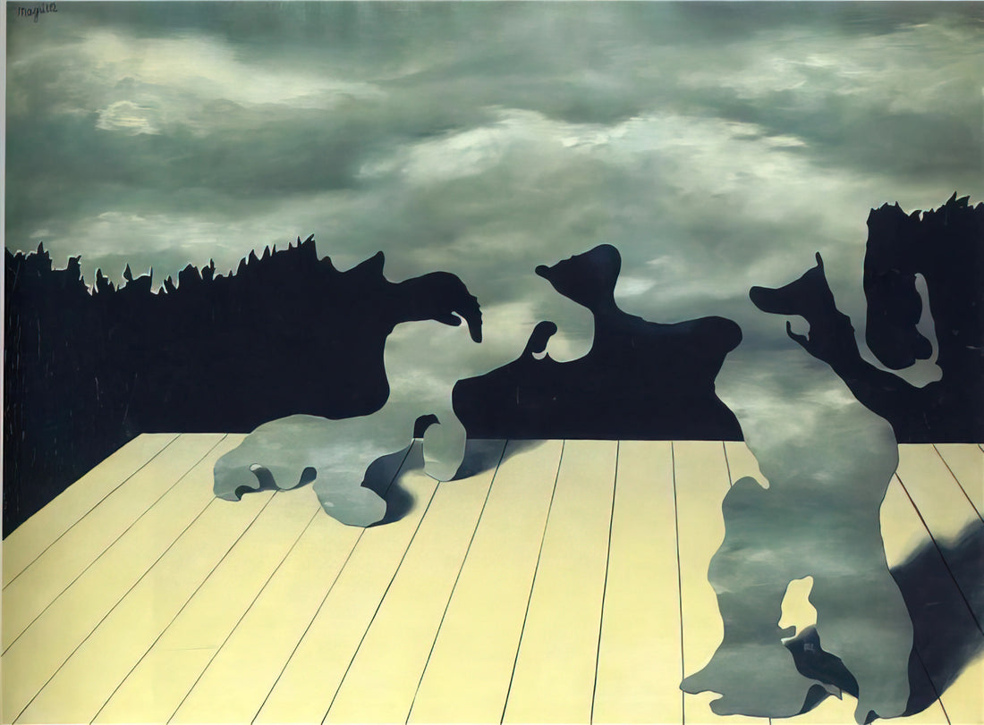 René Magritte: The Master of Surrealist Mystery and Visual Paradox - THE MUSCLES OF THE SKY 1927 by Rene Magritte