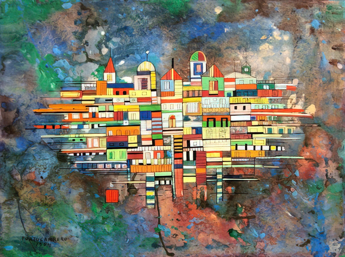 René Portocarrero: The Visionary Cuban Painter Who Redefined Modern Art - CITY 1954 by Rene Portocarrero