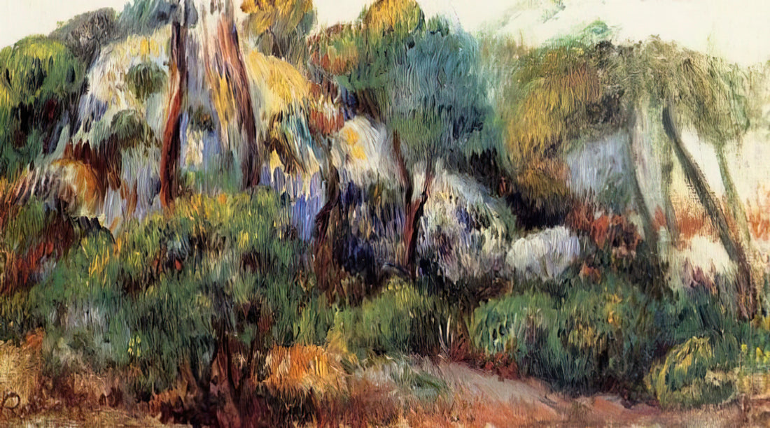 Renoir Art Galleries: A Curator's Guide to Experiencing the Master's Work - Purple Landscape by Pierre-Auguste Renoir