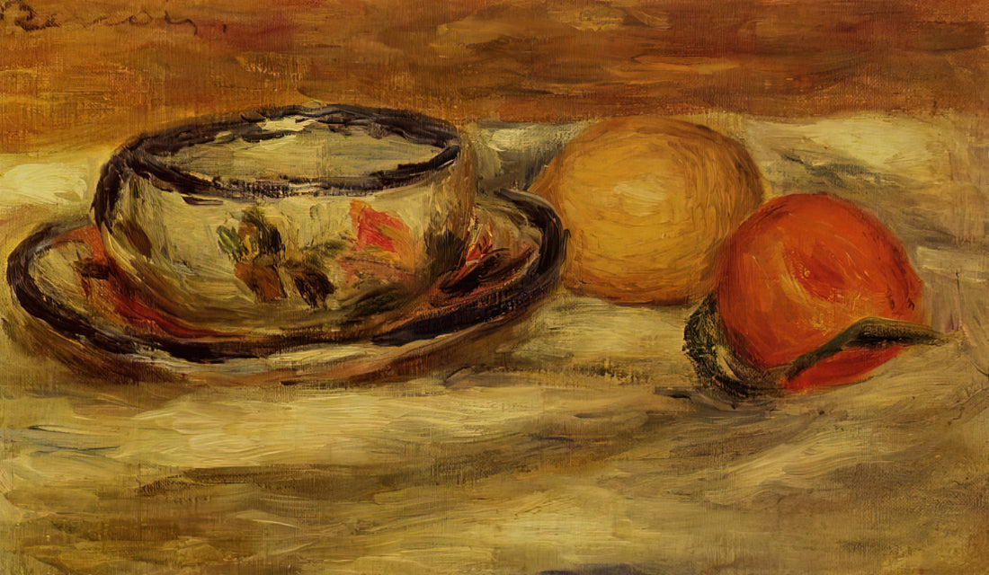 Renoir Canvas: The Luminous Legacy of Pierre-Auguste Renoir's Masterpieces - Cup, Lemon and Tomato by Pierre-Auguste Renoir