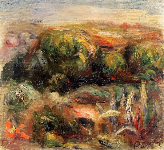 Renoir Lithograph: A Collector's Guide to the Impressionist Master's Graphic Art - Landscape Near Cagnes by Pierre-Auguste Renoir