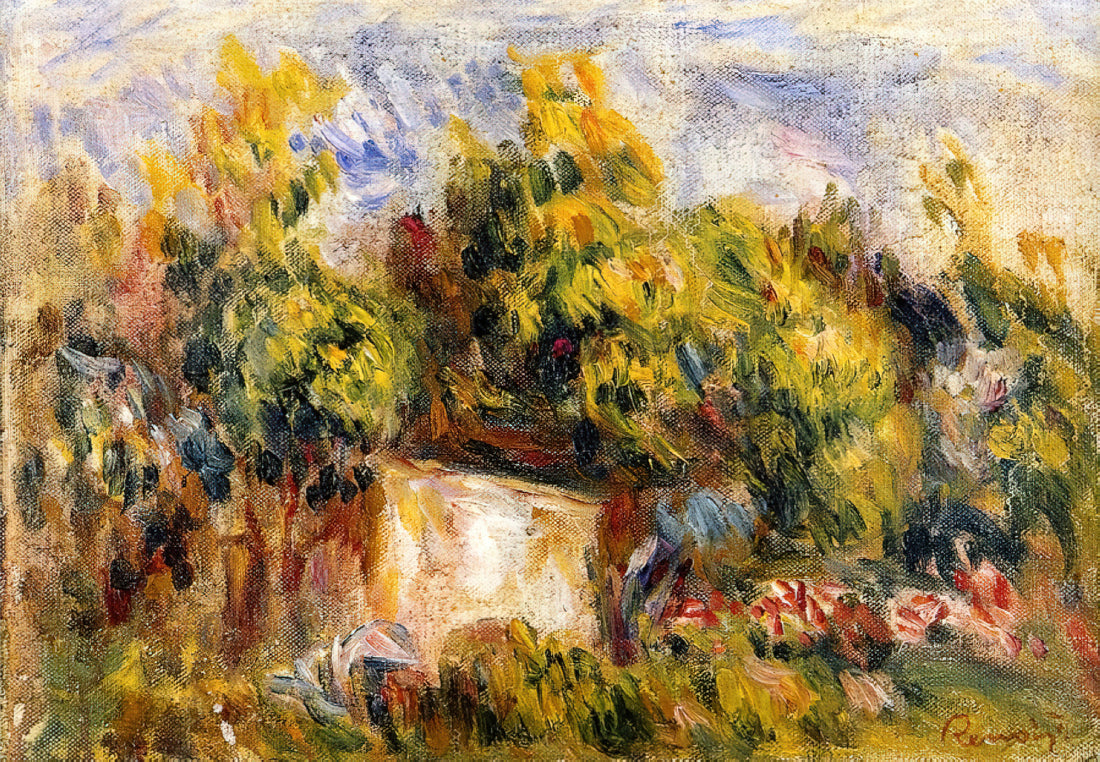 Renoir Stretched Canvas: The Ultimate Guide to Museum-Quality Impressionist Prints - Landscape with Cabin by Pierre-Auguste Renoir