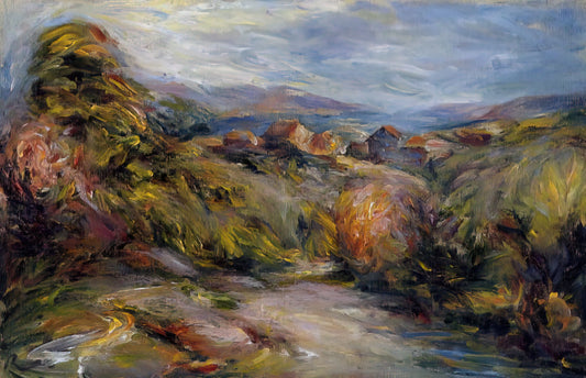 Renoir's Le Moulin: A Masterpiece of Impressionist Light and Leisure - The Hills of Cagnes by Pierre-Auguste Renoir