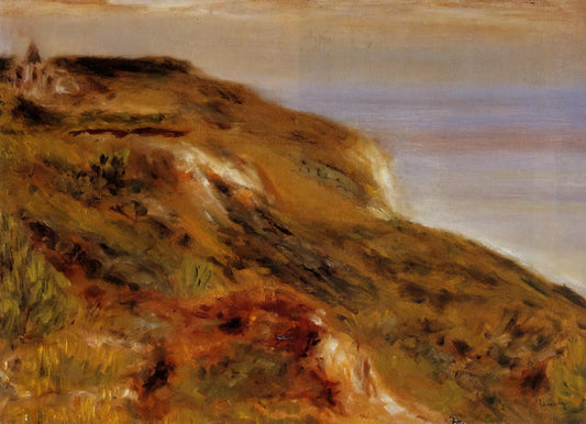 Renoir's Most Famous Paintings: A Curated Guide to the Impressionist Master's Iconic Works - The Varangeville Church and the Cliffs by Pierre-Auguste Renoir