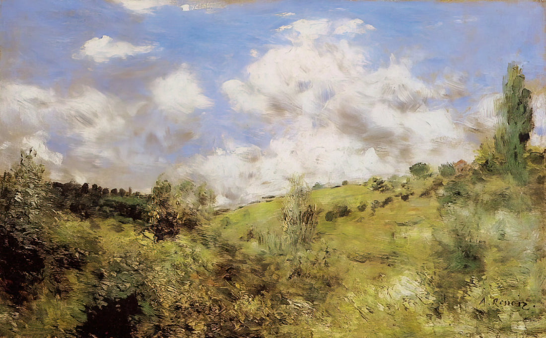Renoir's 'Two Sisters on the Terrace' Print: A Masterpiece of Impressionist Joy - Strong Wind Gust of Wind by Pierre-Auguste Renoir