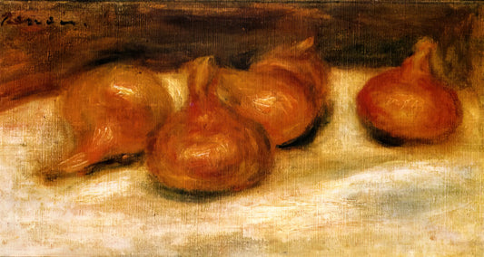 Renwa Paintings: The Art of Japanese Lacquer Mastery and Its Enduring Legacy - Still Life with Onions by Pierre-Auguste Renoir