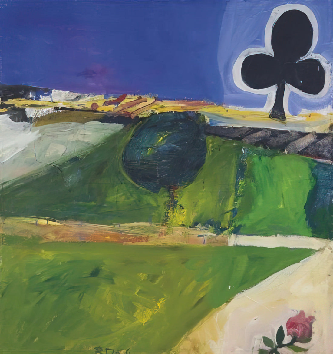 Richard Diebenkorn at MoMA: A Journey Through Abstract Expressionism and the Ocean Park Series - Landscape with Figure by Richard Diebenkorn