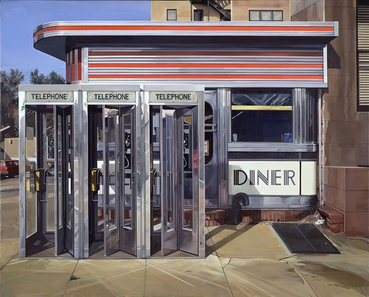 Richard Estes Posters: The Photorealist Master's Urban Landscapes in Print - DINER 1971 by Richard Estes