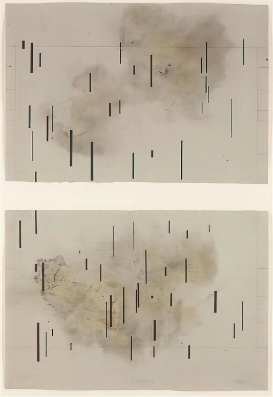 Richard Kostelanetz & John Cage: The Avant-Garde Collaboration That Redefined Art - Global Village 37-48 Diptych - 1989 by John Cage