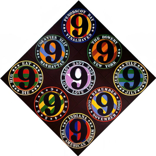 Robert Indiana Hope: The Enduring Legacy of America's Pop Art Visionary - The Ninth American Dream by Robert Indiana