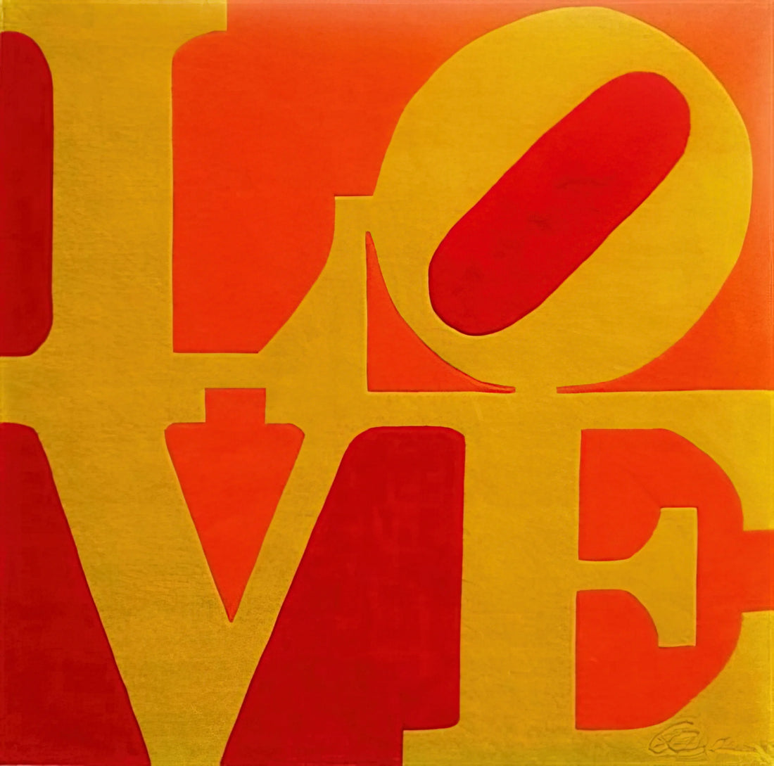 Robert Indiana Posters: A Definitive Guide to the Pop Art Icon's Graphic Legacy - Chosen Love by Robert Indiana