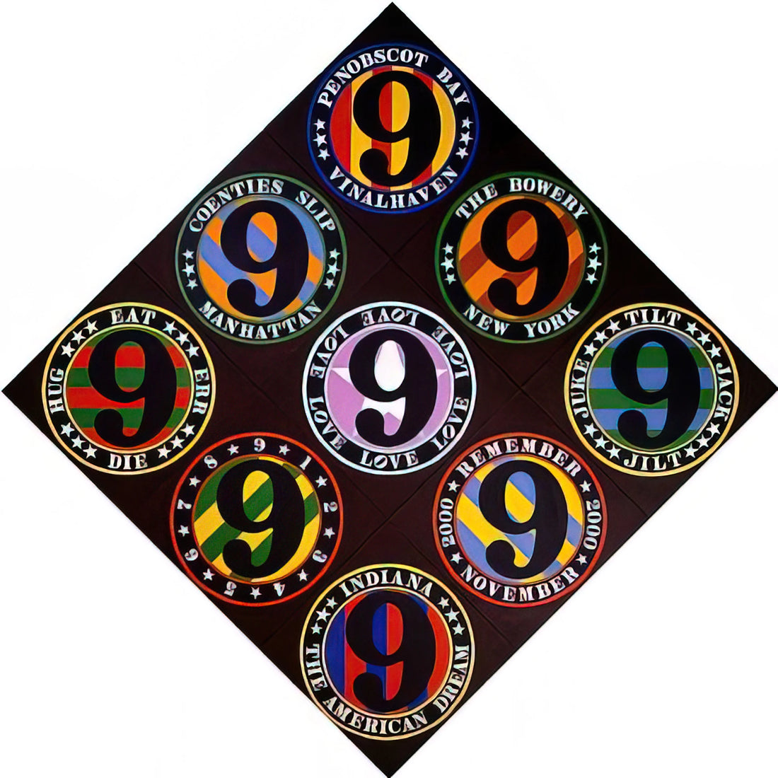 Robert Indiana's Star of Hope: A Symbolic Journey Through Love and Typography - The Ninth American Dream by Robert Indiana